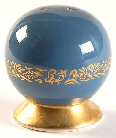Florentine Mystic Blue (Gold Trim, Coupe) Salt Shaker