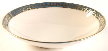 Florentine Mystic Blue (Gold Trim, Coupe) Fruit/Dessert (Sauce) Bowl