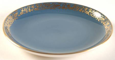 Florentine Mystic Blue (Gold Trim, Coupe) Coaster