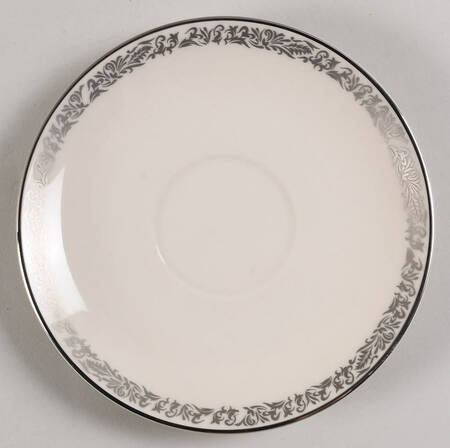 Florentine No Color Band (Platinum Trim, Rim) Saucer