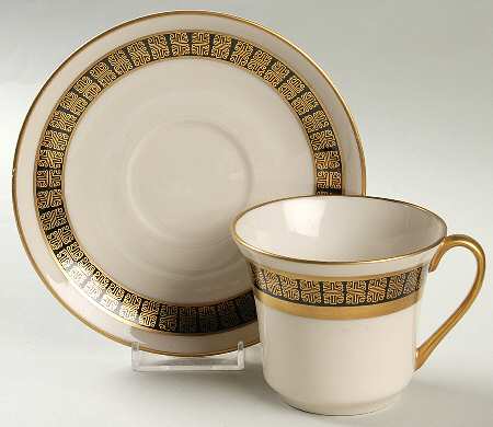 Forum Gold Flat Cup & Saucer Set