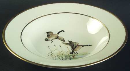 Game Birds No Color Band (Gold Trim, Rim) by Flintridge