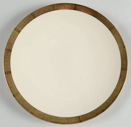 Georgian Rose No Color Band (Gold Trim, Coupe) Salad Plate