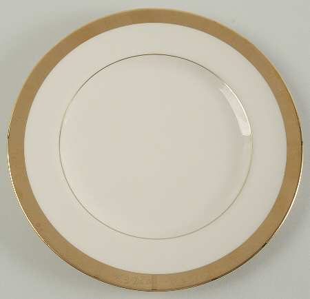 Georgian Rose No Color Band (Gold Trim, Rim) Salad Plate