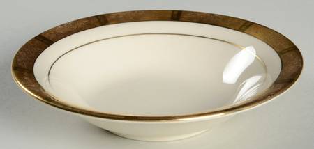 Georgian Rose No Color Band (Gold Trim, Rim) Fruit/Dessert (Sauce) Bowl