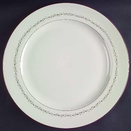 Glendora Grey (Rim) 14" Chop Plate (Round Platter)