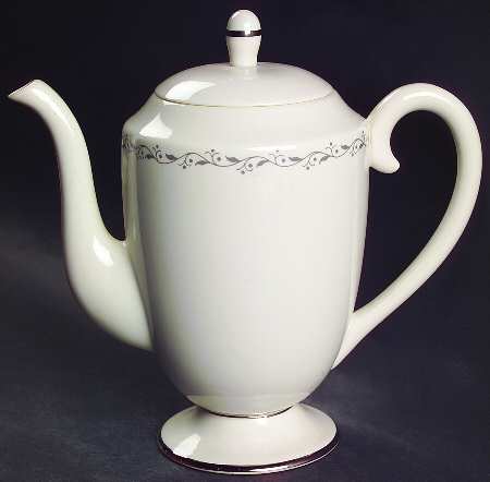 Glendora Grey (Rim) Coffee Pot & Lid by Flintridge