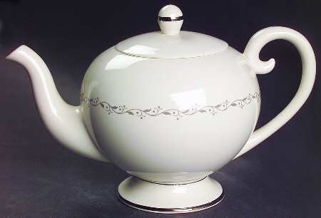 Glendora Grey (Rim) Teapot & Lid