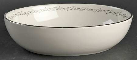 Glendora Grey (Rim) 8" Round Vegetable Bowl