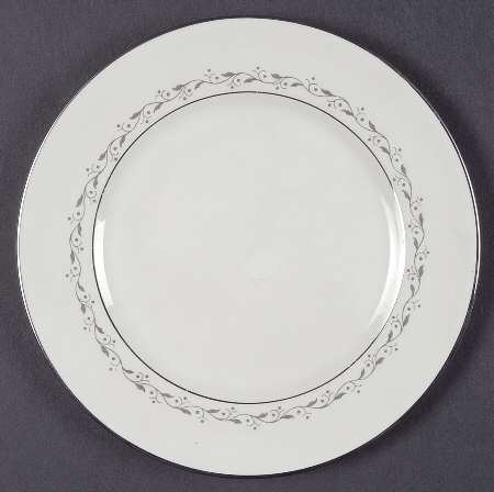 Glendora Grey (Rim) Bread & Butter Plate