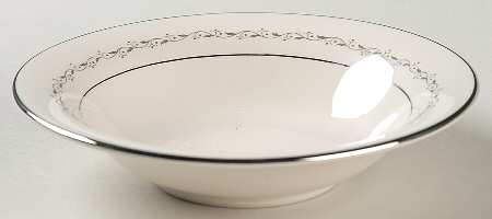 Glendora Grey (Rim) Fruit/Dessert (Sauce) Bowl