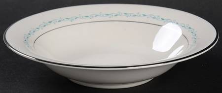 Glendora Turquoise (Rim) Rim Fruit/Dessert (Sauce) Bowl