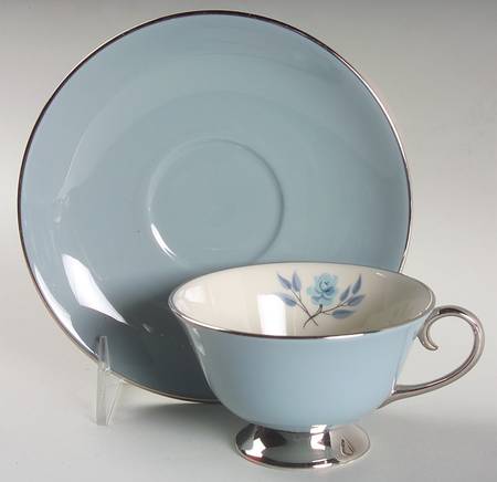 Glenrose (Rim) Footed Cup & Saucer Set