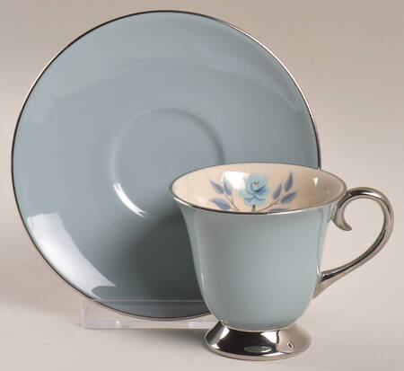 Glenrose (Rim) Footed Demitasse Cup & Saucer Set