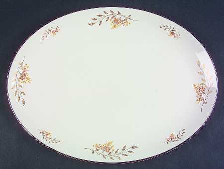 Golden Glade (Rim) 14" Oval Serving Platter