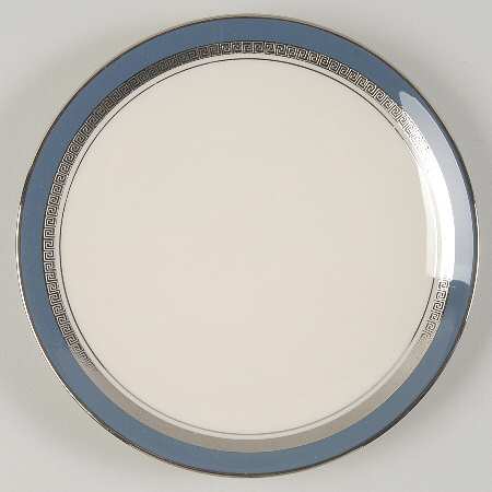 Grecian Key Mystic (Platinum Trim, Coupe) Bread & Butter Plate