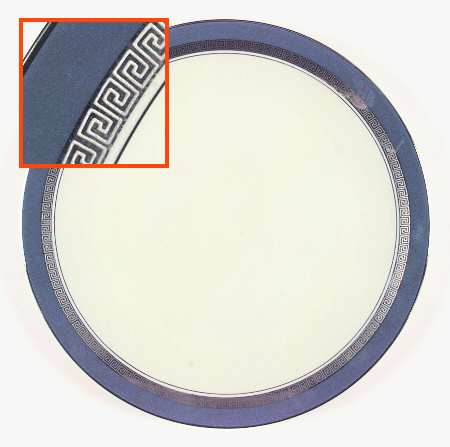 Grecian Key Peacock Blue (Platinum Trim, Coupe) by Flintridge