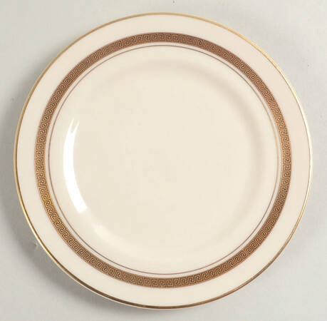 Grecian Key No Color Band (Gold Trim, Rim) Bread & Butter Plate