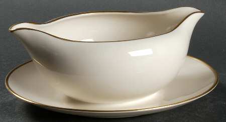 Huntington (Rim) Gravy Boat with Attached Underplate