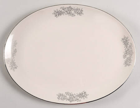 Madeira No Color Band (Rim) 13" Oval Serving Platter
