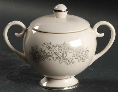 Madeira No Color Band (Rim) Sugar Bowl & Lid