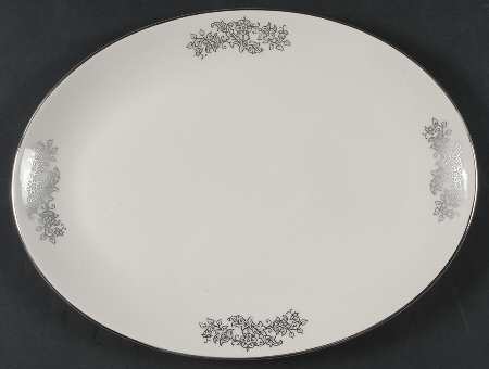 Madeira No Color Band (Rim) 14" Oval Serving Platter