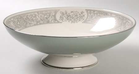 Madeira Sage Green (Rim) Round Compote (Height X Width)