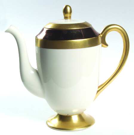 Marquis (Rim, Flintridge Backstamp) Coffee Pot & Lid
