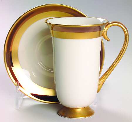 Marquis (Rim, Flintridge Backstamp) Irish Coffee Cup and Saucer Set