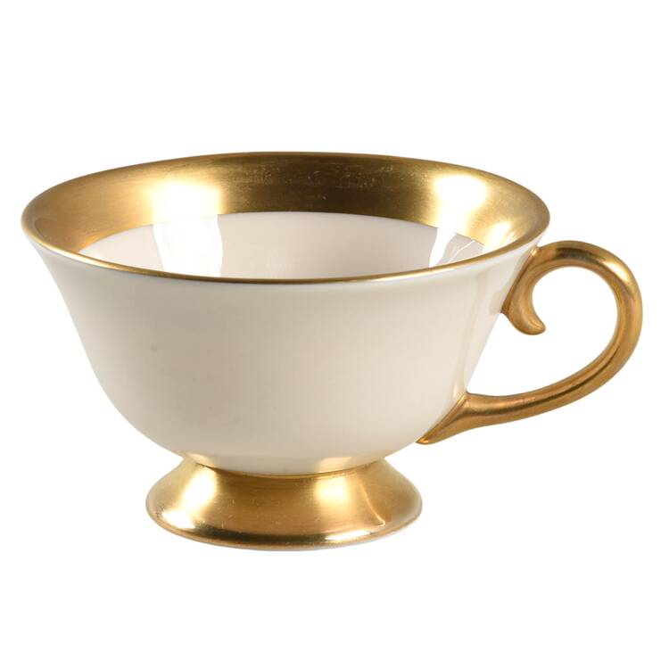 Marlo (Gold Trim, Coupe) Footed Cup