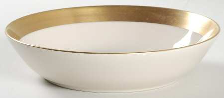 Marlo (Gold Trim, Rim, Verge) 8" Round Vegetable Bowl