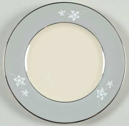 Misty Leaf Grey Bread & Butter Plate