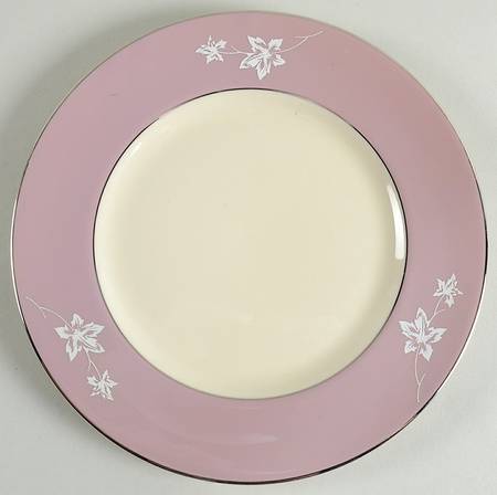 Misty Leaf Mauve Salad Plate