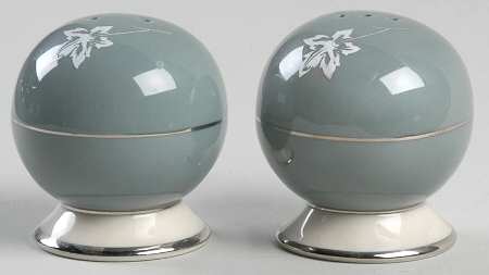Misty Leaf Peacock Blue Salt & Pepper Set