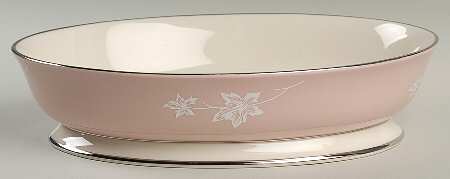 Misty Leaf Rose 9" Oval Vegetable Bowl