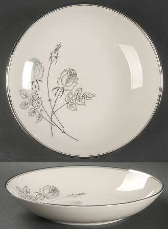 Midnight Rose Coupe Soup Bowl