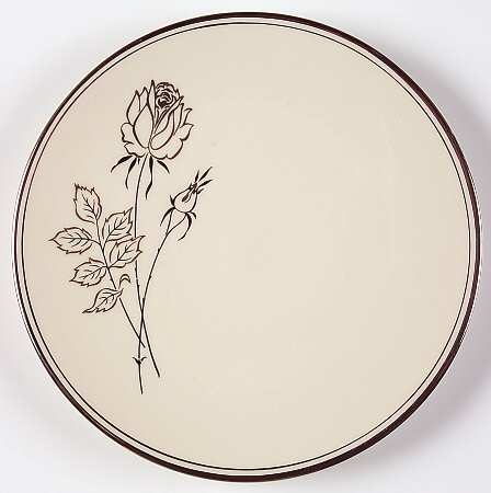 Midnight Rose Bread & Butter Plate