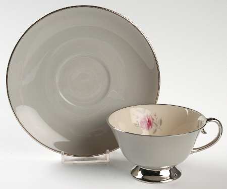 Footed Cup & Saucer Set