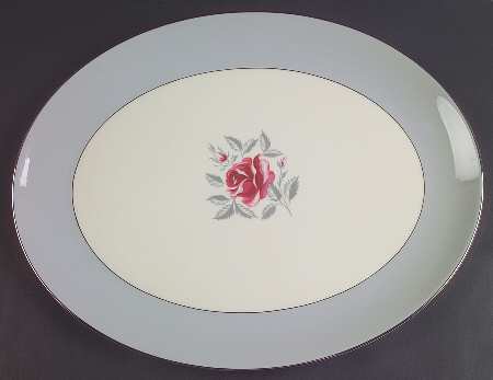 Miramar (Rim) 16" Oval Serving Platter by Flintridge