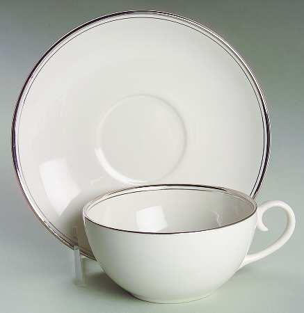 Mirador (Rim & Coupe) Flat Cup & Saucer Set