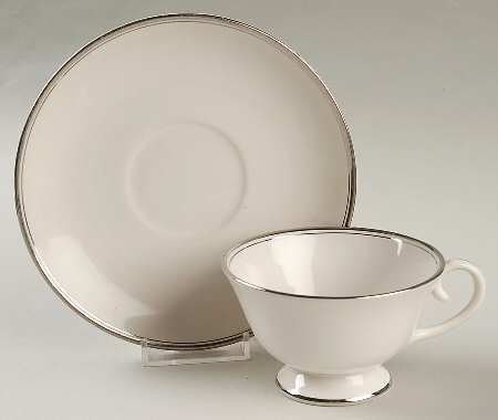 Mirador (Rim & Coupe) Footed Cup & Saucer Set
