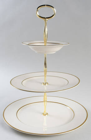 Montrose 11 1/4"  2 Tier Footed Serving Tray (DP,SP,FR) HC