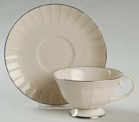 Footed Cup & Saucer Set