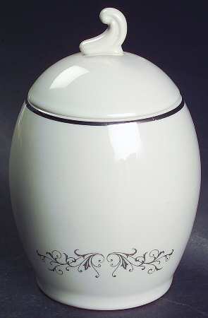 Pierra Grey (Platinum Coupe) Sugar Bowl & Lid
