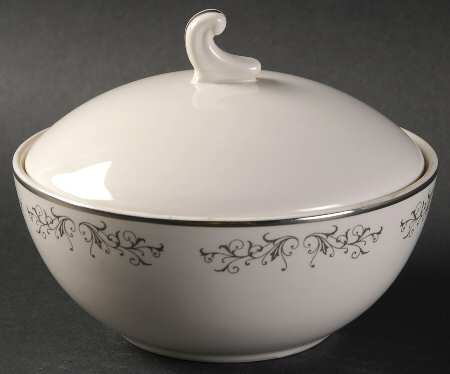 Pierra Grey (Platinum Coupe) Sugar Bowl & Lid
