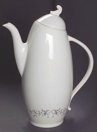 Pierra Grey (Platinum Coupe) Coffee Pot & Lid