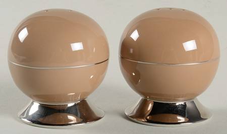 Platinum Cocoa (Rim) Salt & Pepper Set