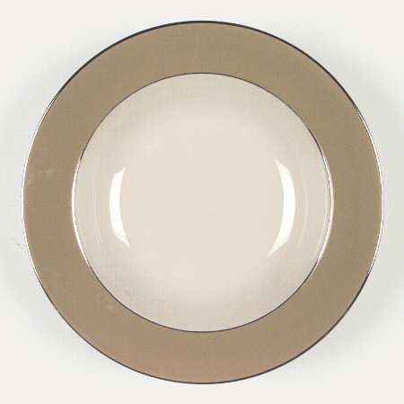 Platinum Cocoa (Rim) Rim Soup Bowl