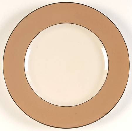 Platinum Cocoa (Rim) Salad Plate