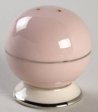 Platinum Petal Pink (Rim) Salt Shaker